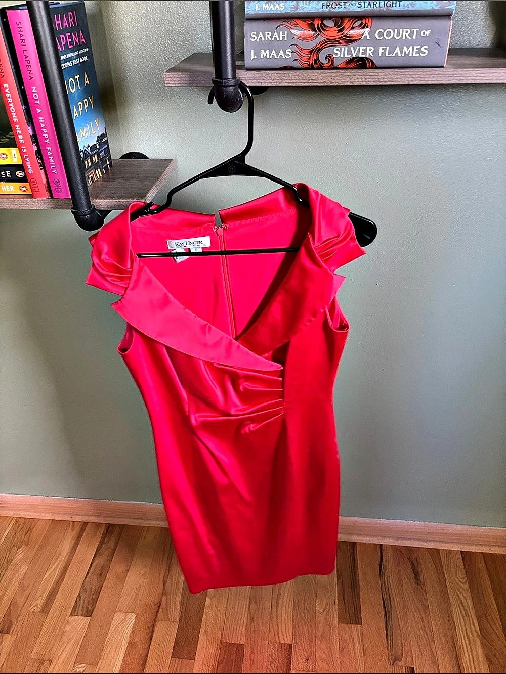 Kay Unger Mini Dress in Red Like New
